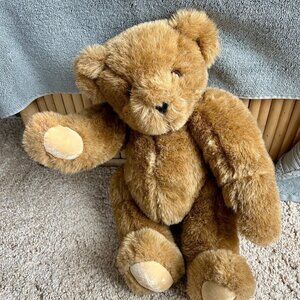 The Vermont Teddy Bear Company Jointed 16 Inch Bear Stuffed Animal Tan Brown Exc
